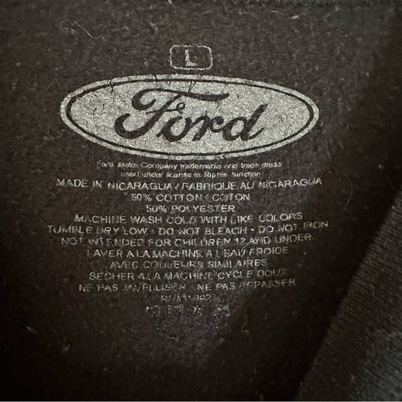 Ford Cobra Jet Racing Car Sweatshirt Men M-L Long Sleeve Racing Graphic Crewneck - Picture 8 of 8